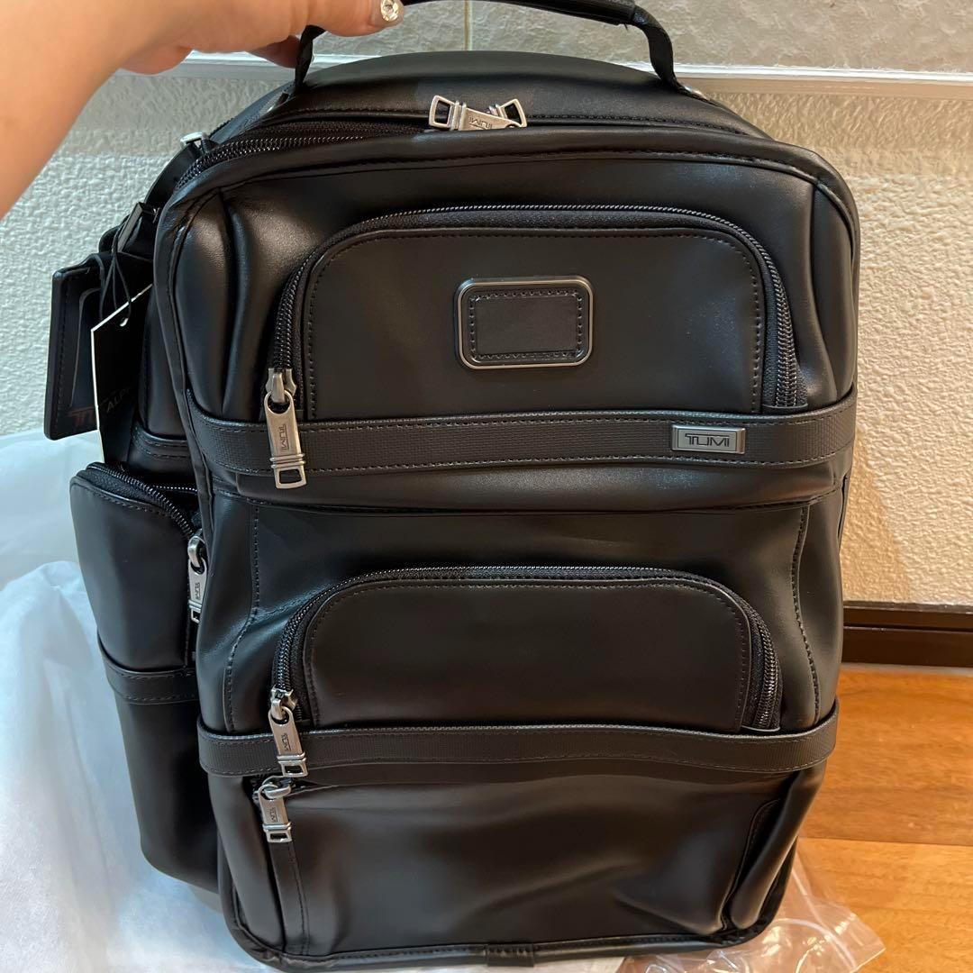 TUMI ALPHA3 本革 レザー リュック バックパック