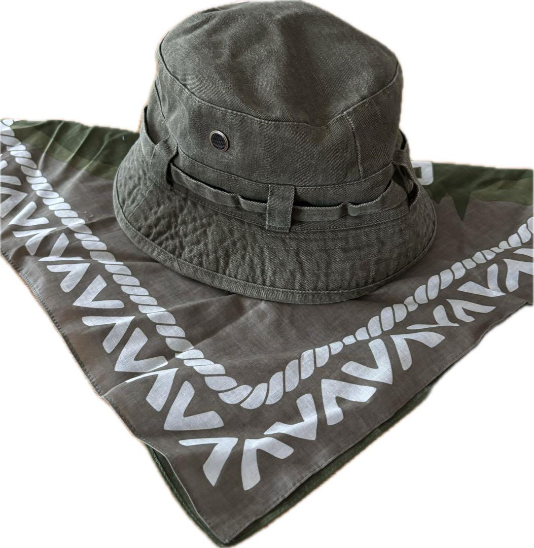 帽子 STABRIDGE Bandana Jungle Hat Olive L-xl