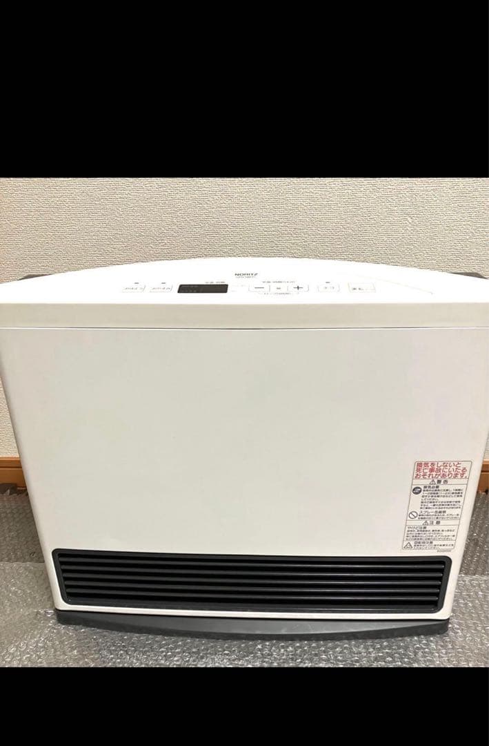 ノーリツ ガスファンヒーター ホワイト 接続ホース付き GFH-5801S