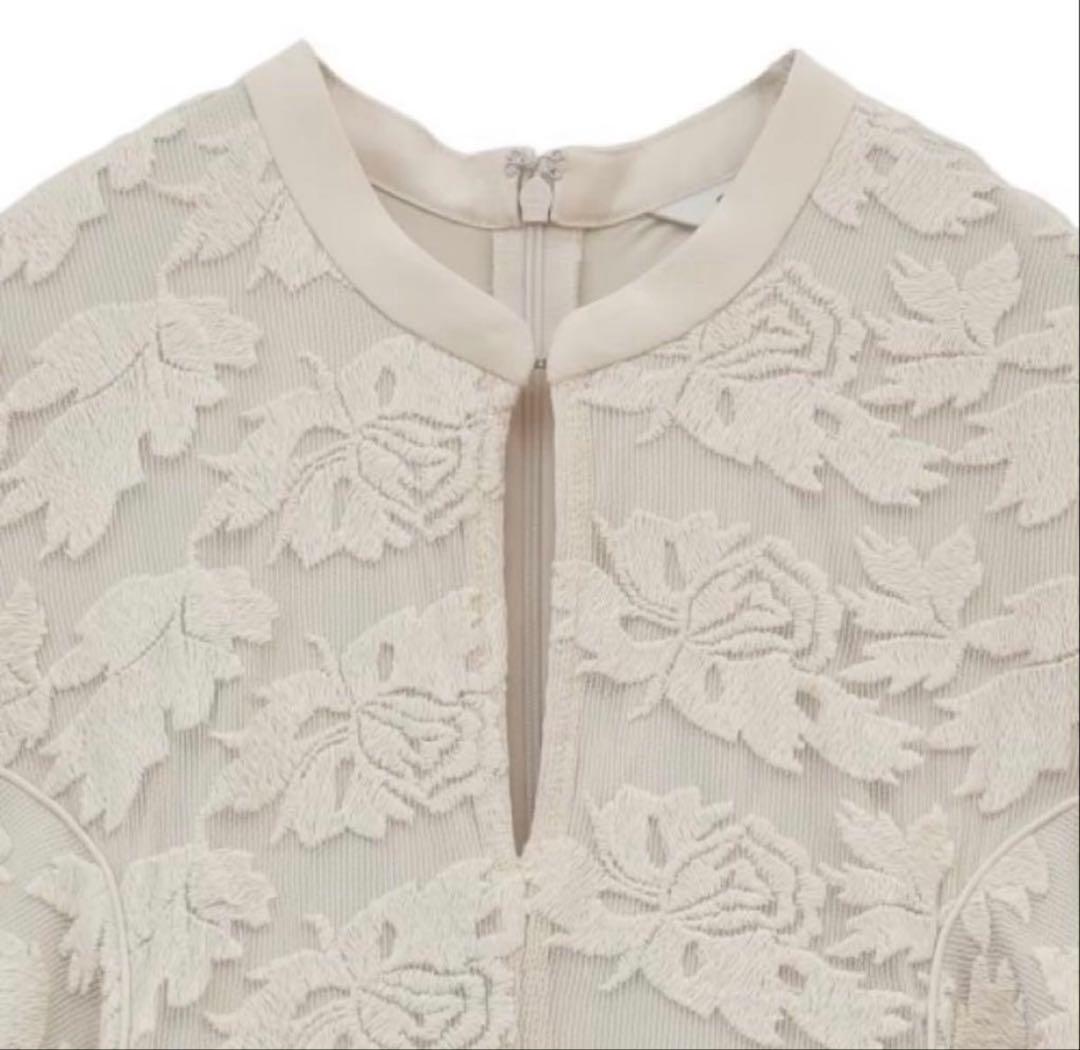 ワンピース CLANE FLORAL EMBLOIDERY LACE ONEPIECE