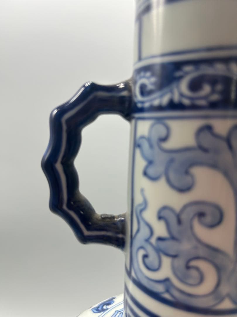 【骨董美品】中国古代　青花模様　壺