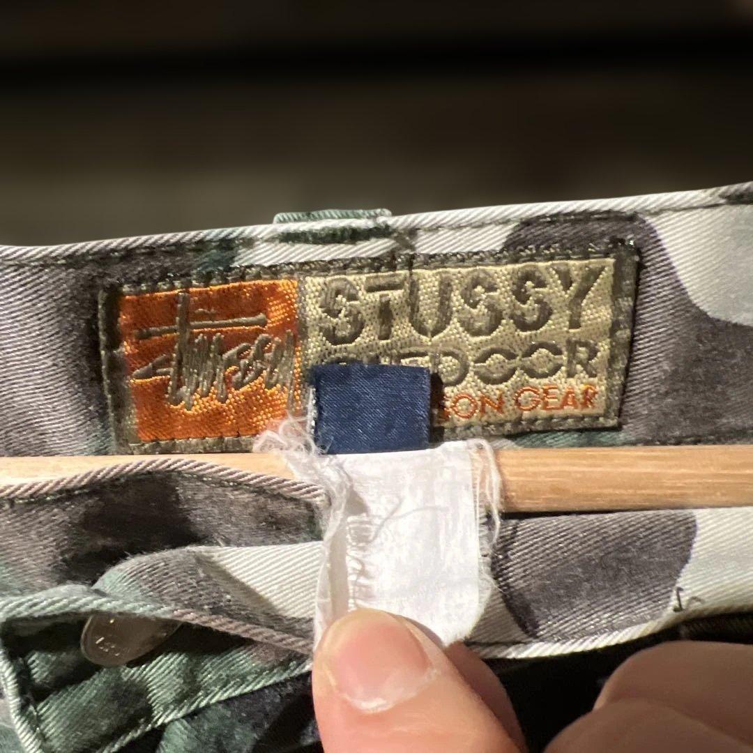 90s old Stussy Outdoor 迷彩パンツ 32