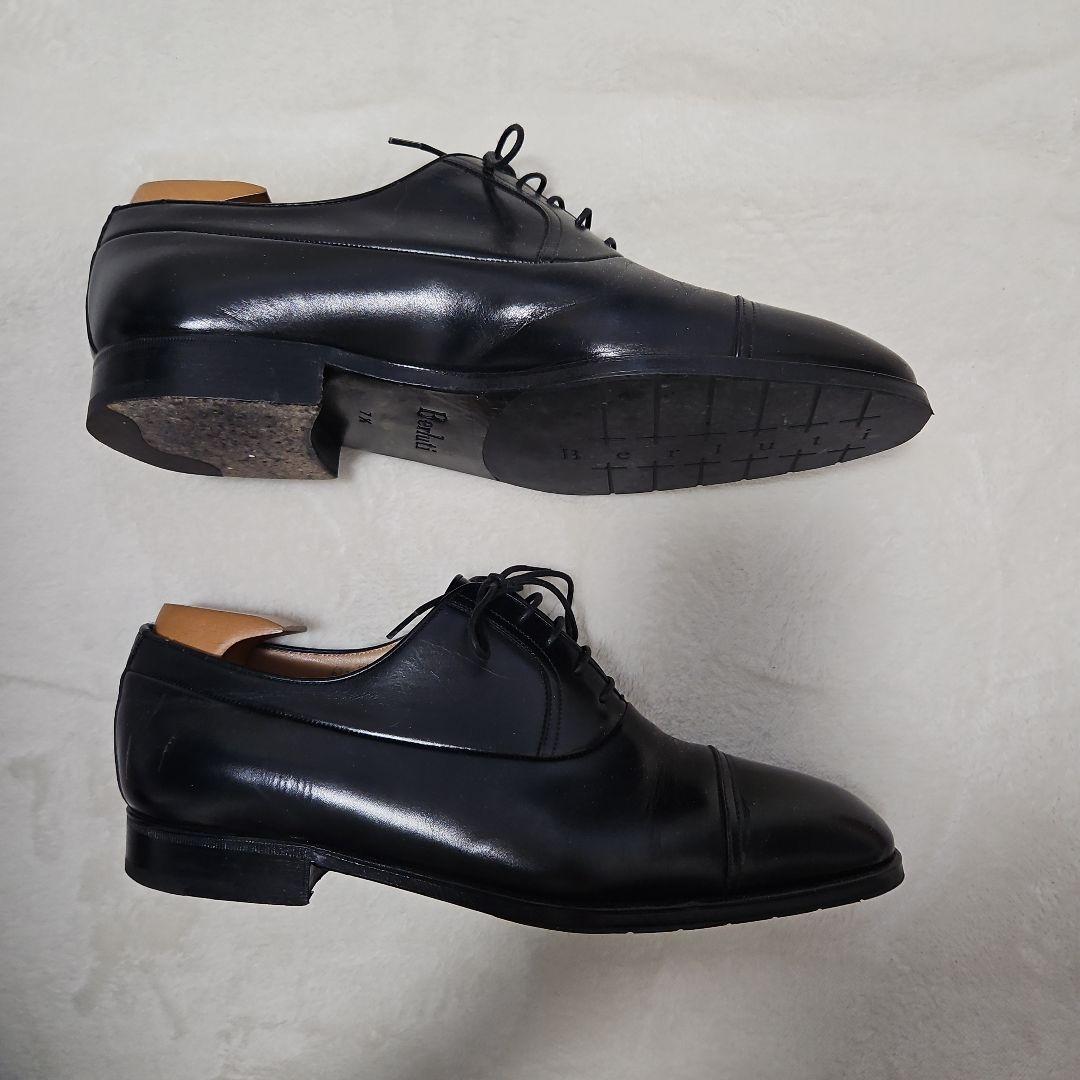 Berluti ブラック キャップトゥ　シューツリー付き　7 1/2