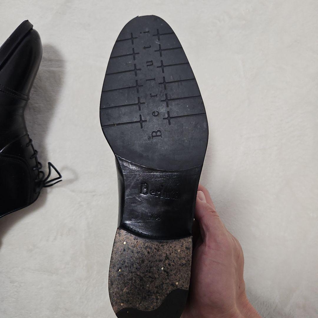Berluti ブラック キャップトゥ　シューツリー付き　7 1/2