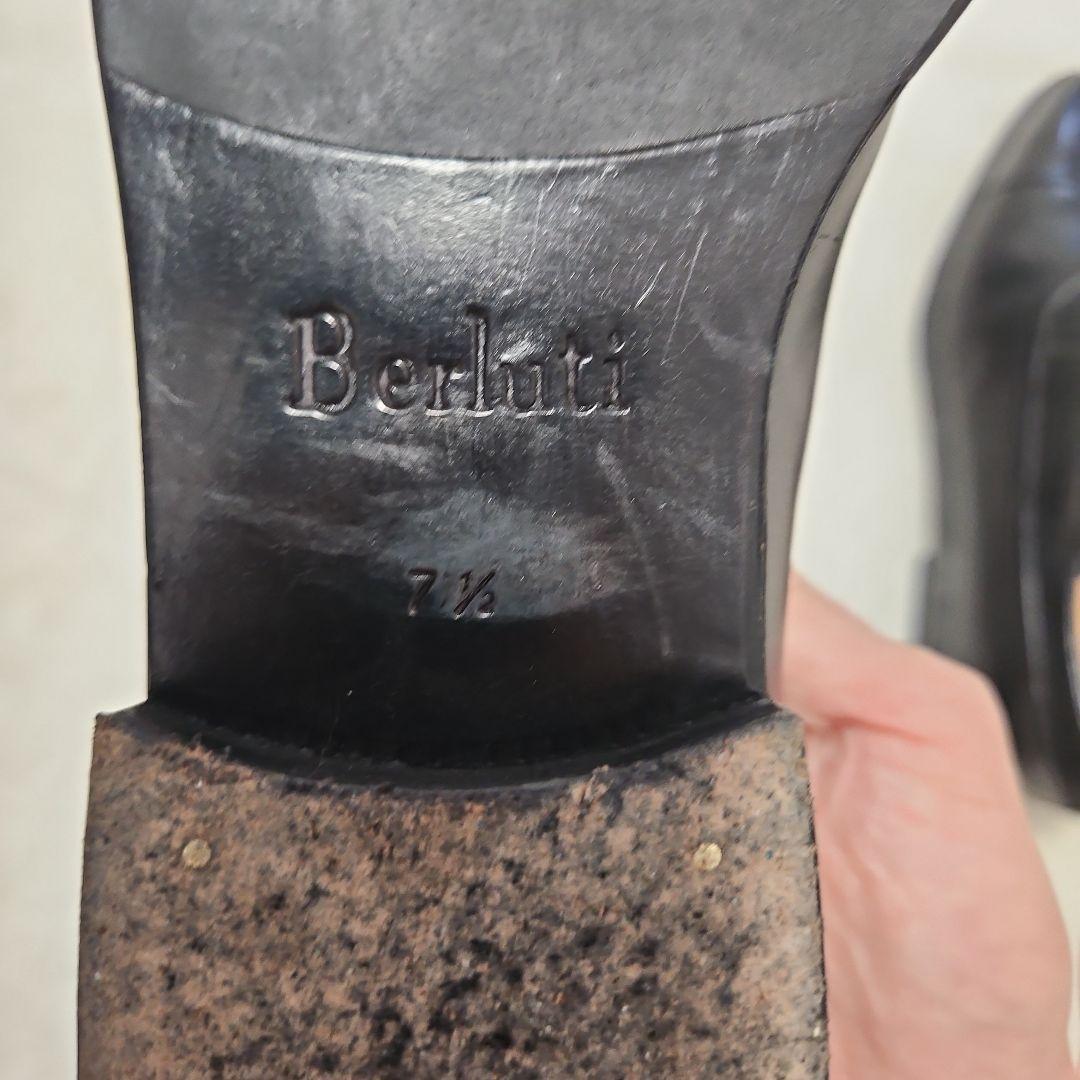 Berluti ブラック キャップトゥ　シューツリー付き　7 1/2