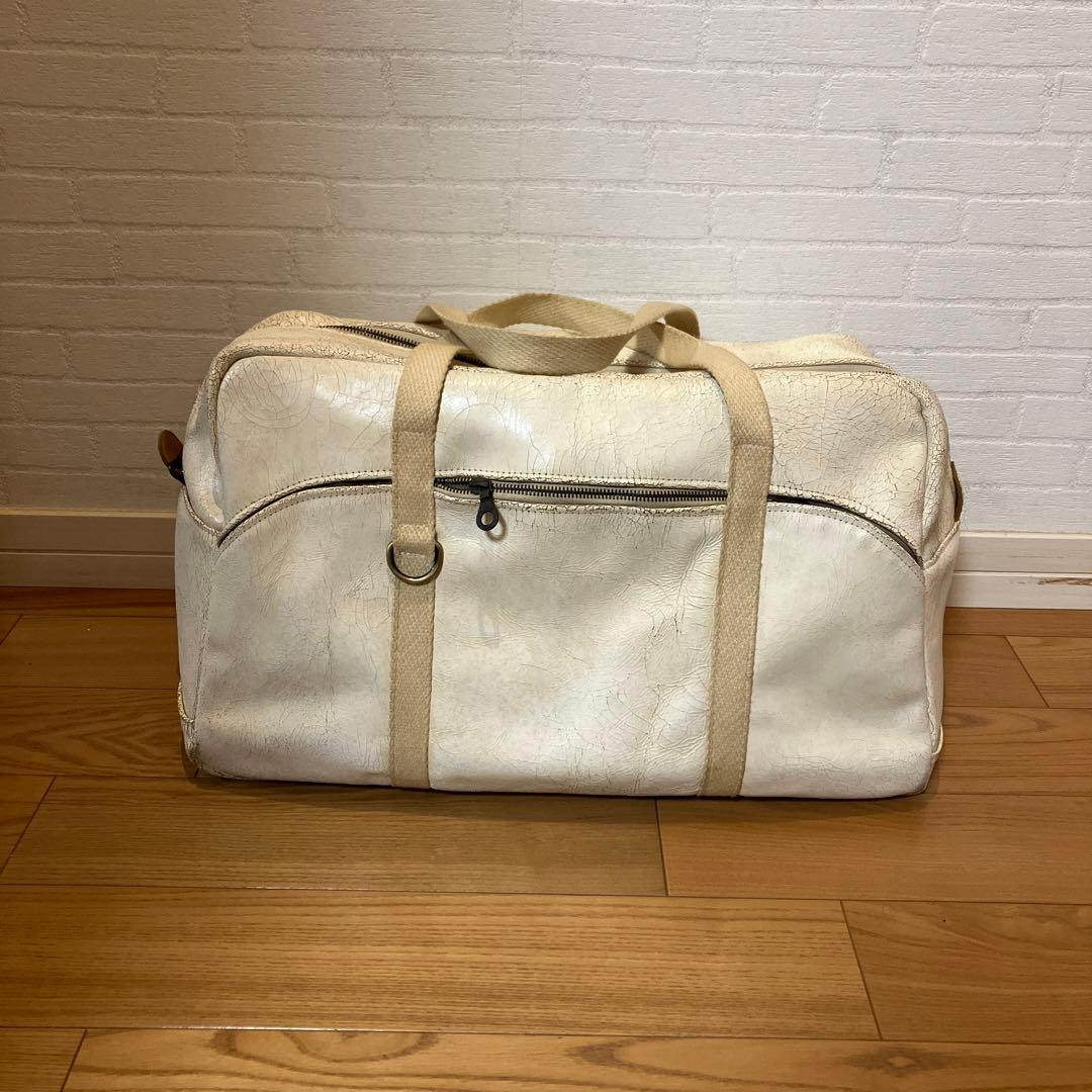 希少品　jas m b ジャスエムビー　クラックレザー　ボストンバッグ