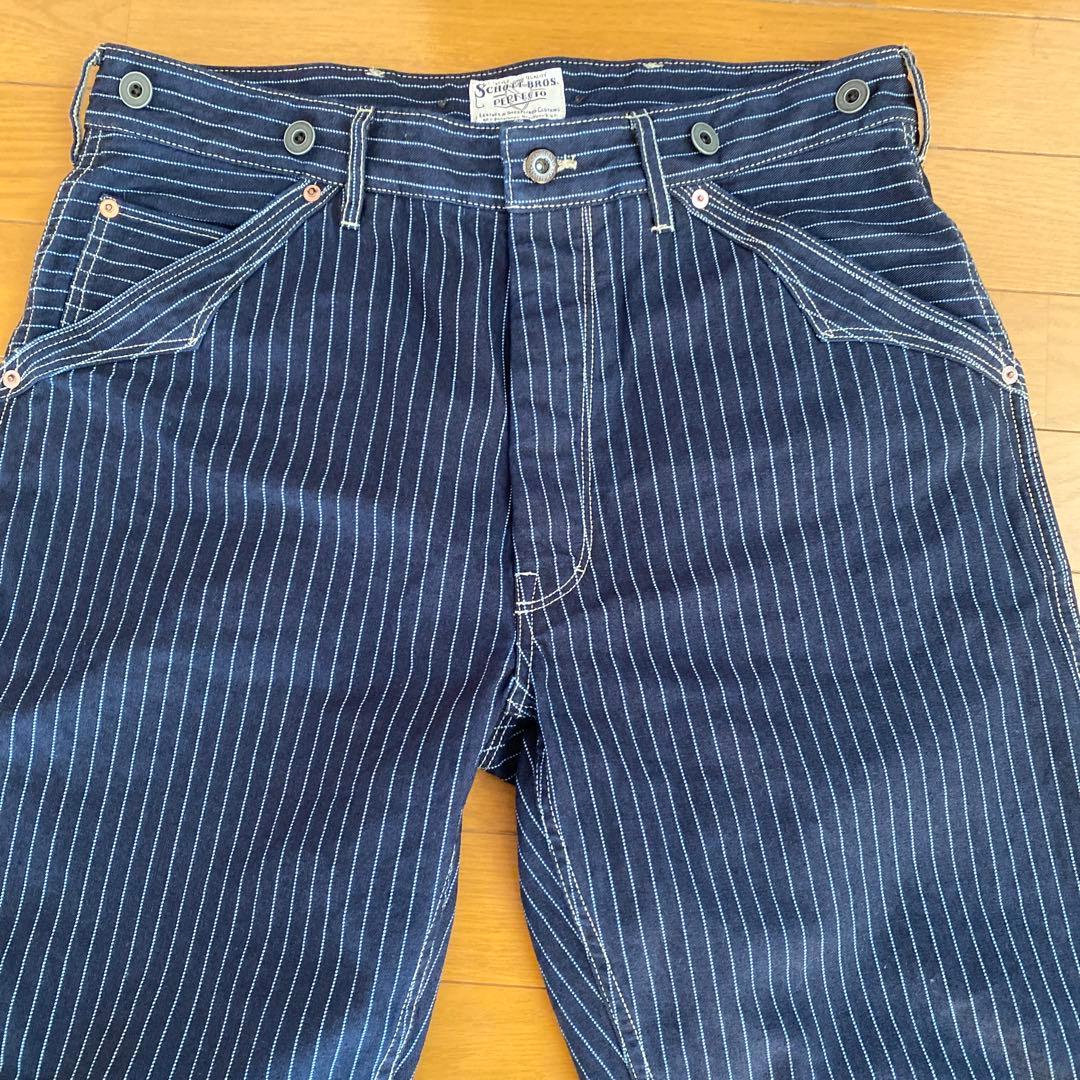 ショット　ヒッコリーデニム　パンツ　ウォバッシュ　36