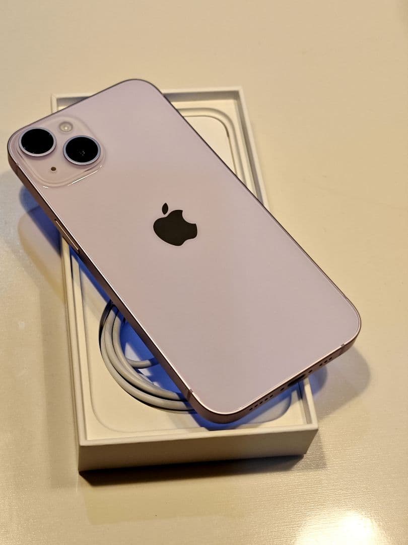美品　iPhone14 256GB パープル 85% SIMフリー