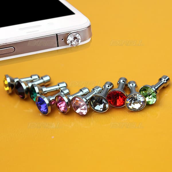 ３個 Apple iPhone 4 4G 4Sアンチダストプラグ用メタルキャップ