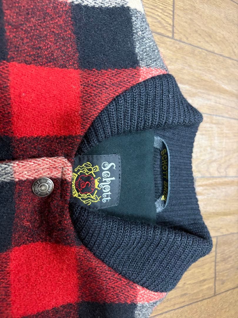 美品 schott ショット スタジャン レザー leather jacket