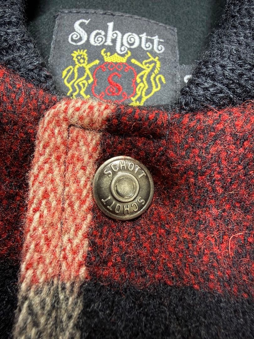 美品 schott ショット スタジャン レザー leather jacket