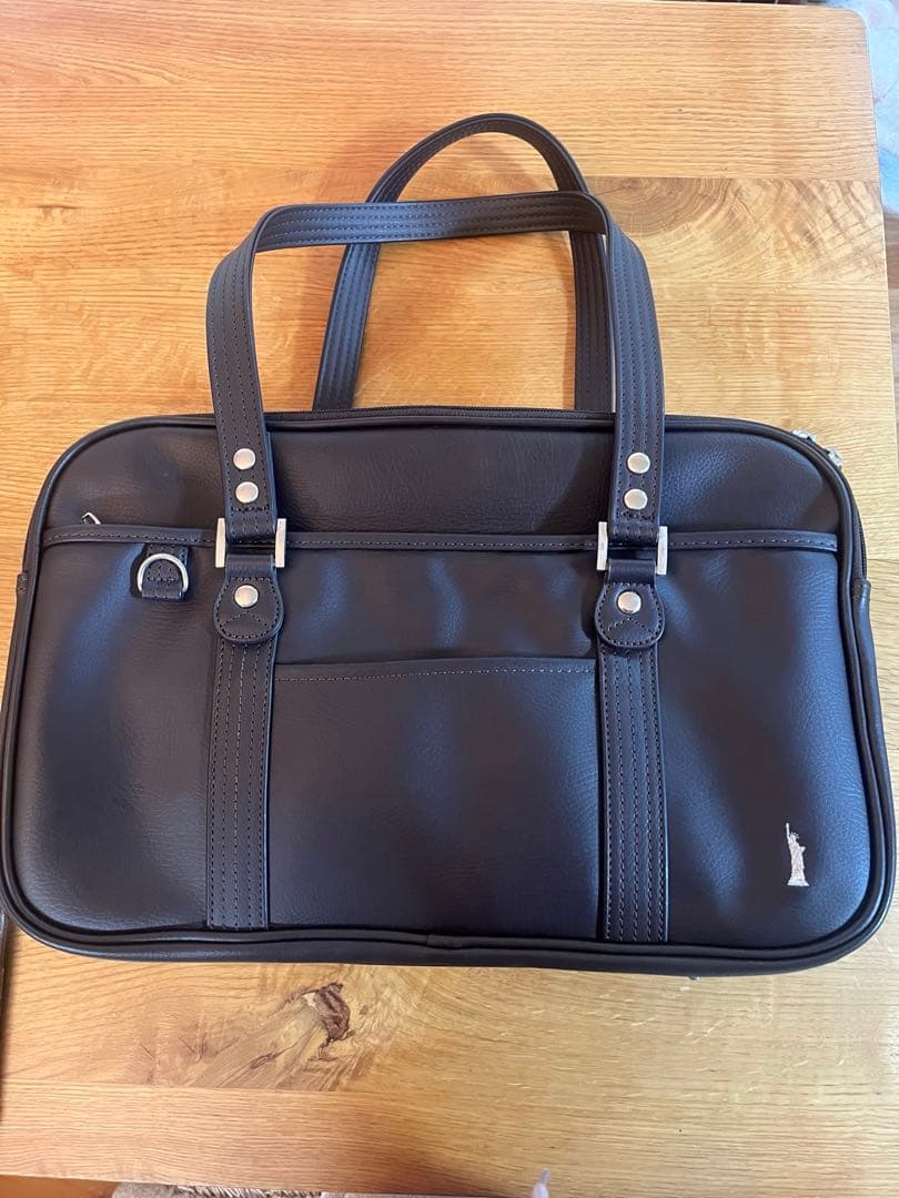 【美品】イーストボーイ　スクールバック　チョコレート×シルバーVenus