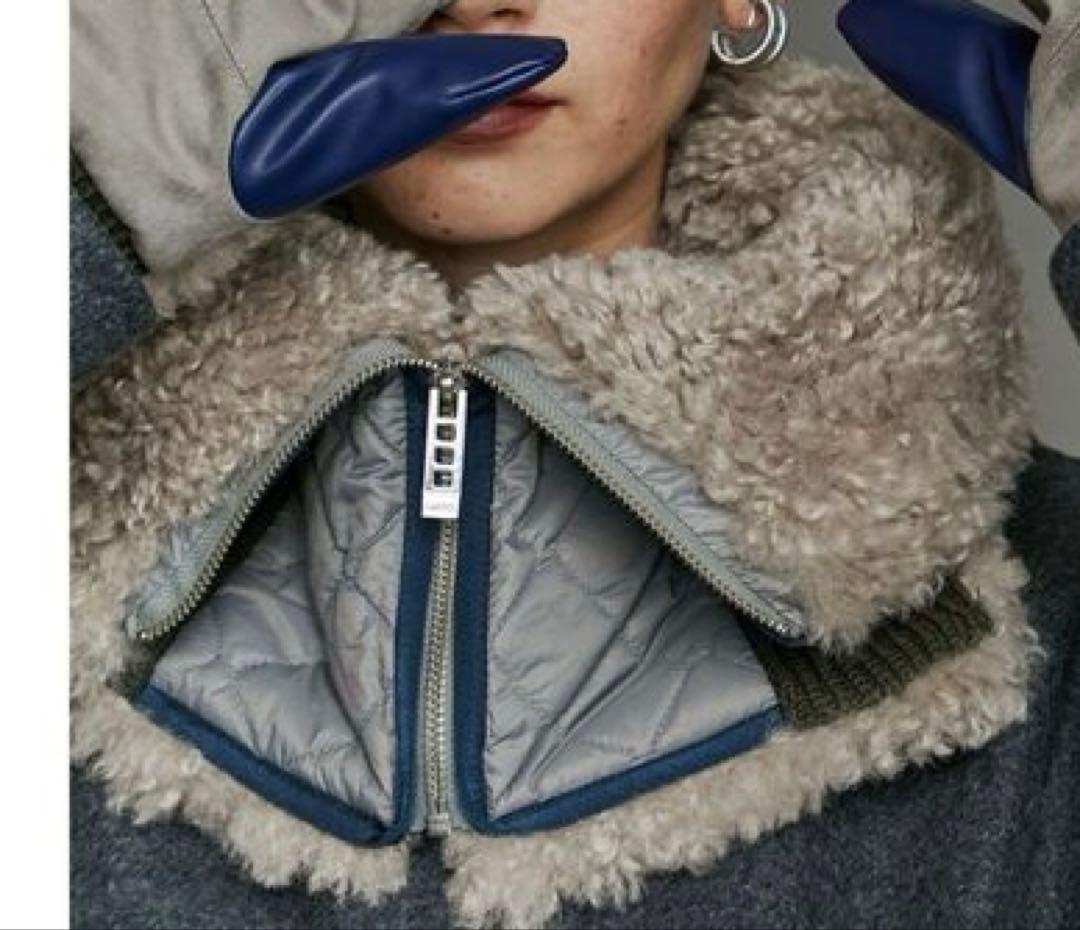 【美品】UN3D. FABRIC MIX NECK WARMERネックウォーマー