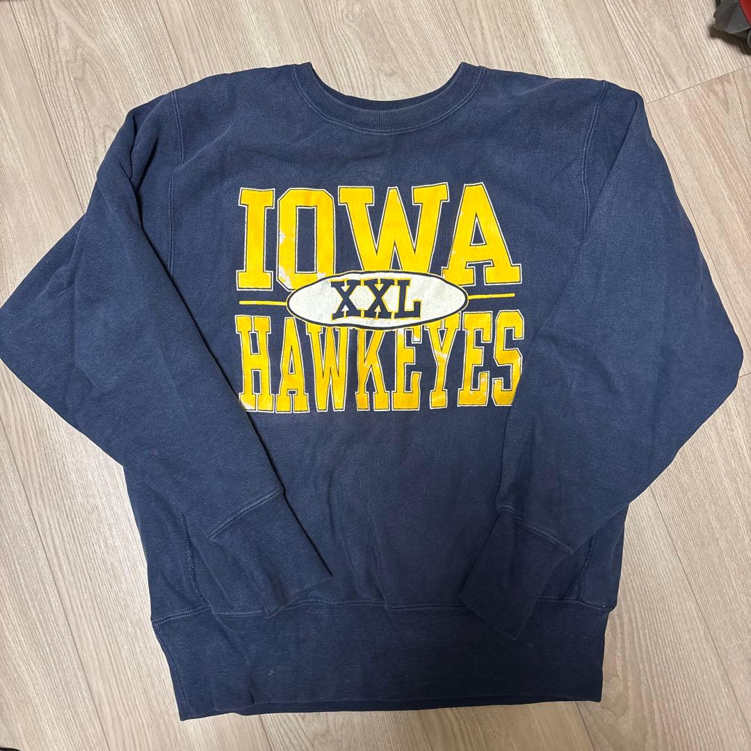 【龍さま専用】90s チャンピオンリバースウィーブ 3段プリント L ネイビー