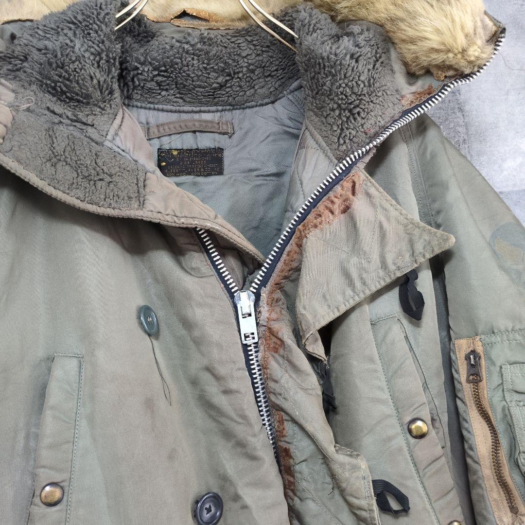 【激レア】60s フライトJK ミリタリージャケット N-3B アルミジップ