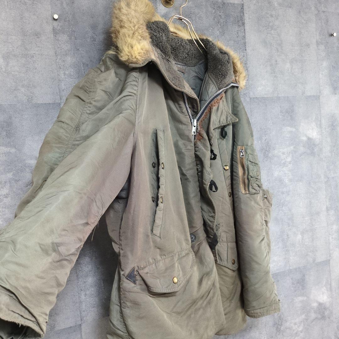 【激レア】60s フライトJK ミリタリージャケット N-3B アルミジップ