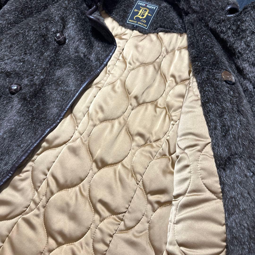 DRESS HIPPY ファー Pコート ドレスヒッピー　美品