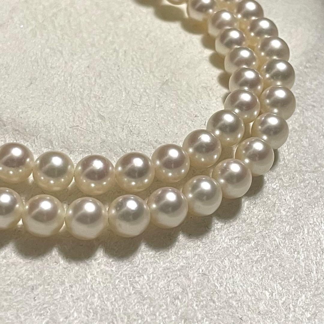 専用 【ミキモト✨Mチャーム付】あこや本真珠 ネックレス 6.0-6.5