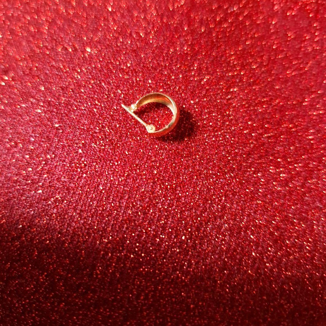 K18フープピアス 片耳用 5ミリx10ミリ