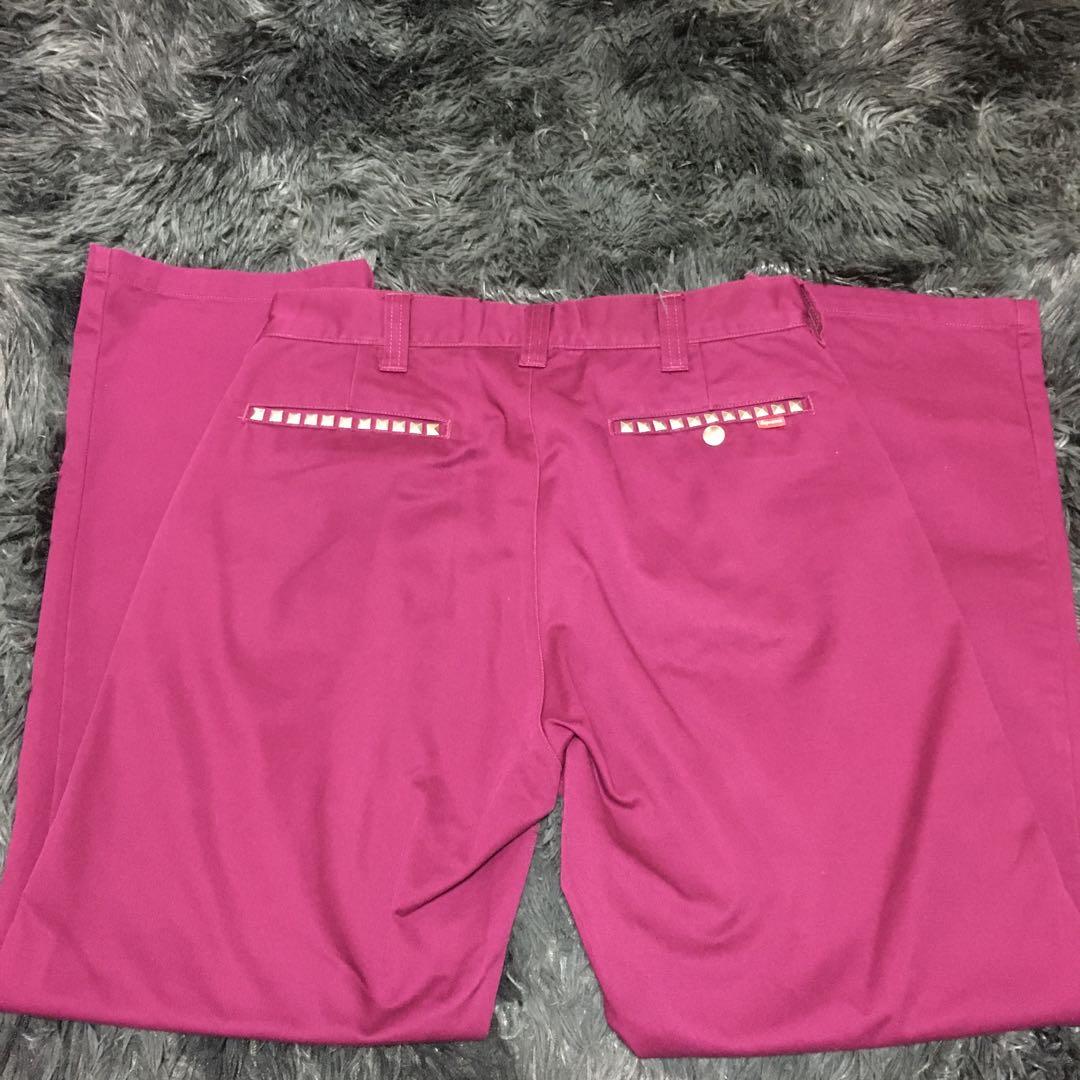 Supreme スタッズワークパンツ work pants 30 marron