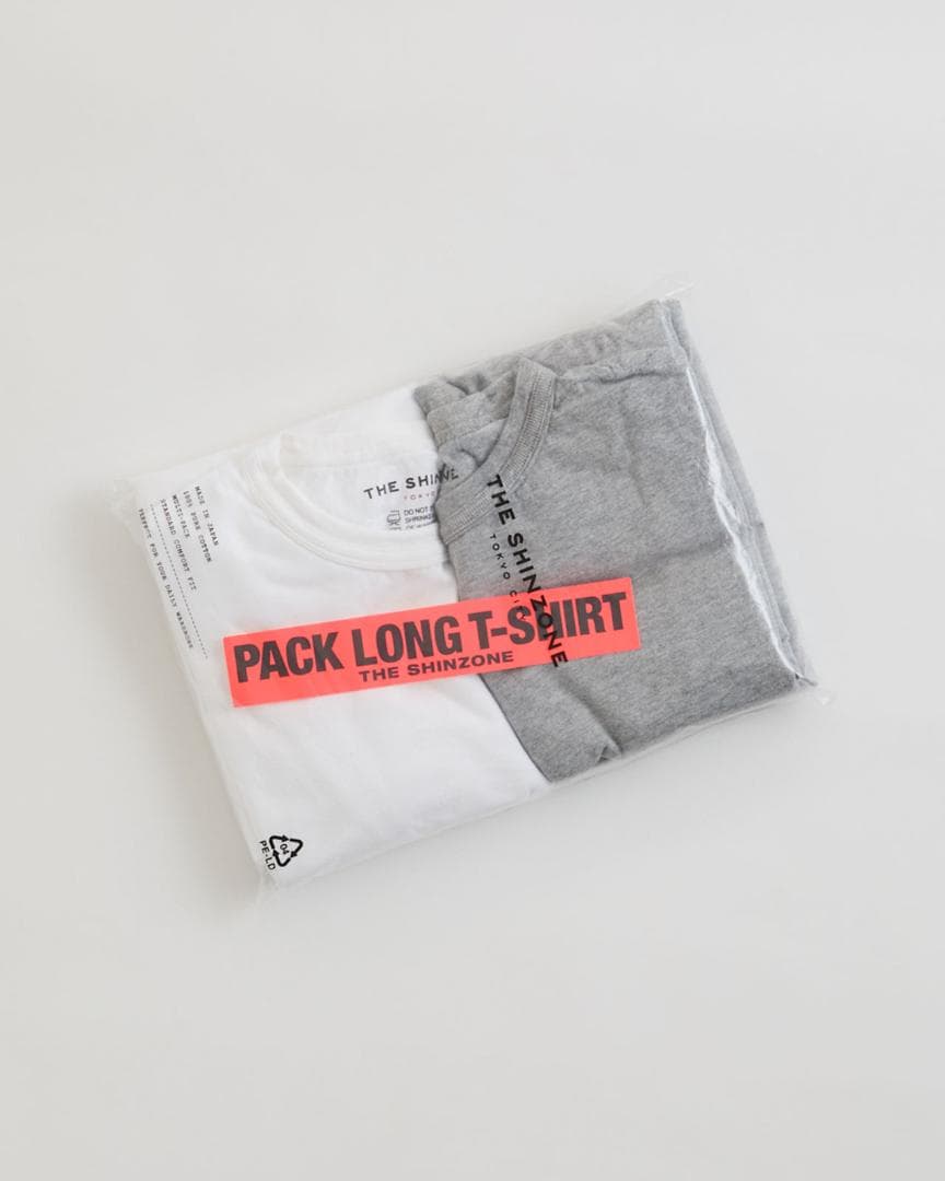 SHINZONE シンゾーン PACK LONG SLEEVE TEE GRAY