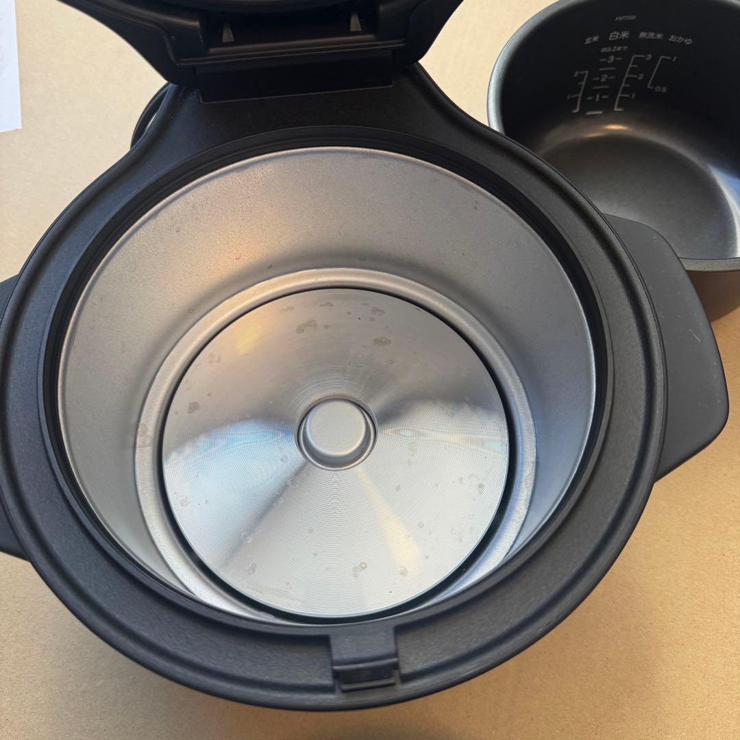 【美品】BALMUDA The Gohan K03A-BK 炊飯器 3合炊き