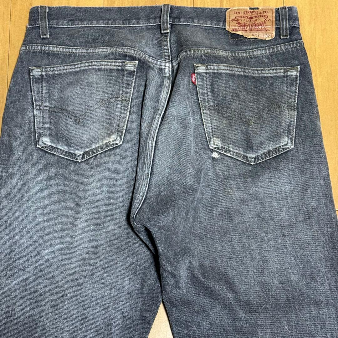 Levi’s 90s USA製 501-0658 先染めブラック デニムパンツ