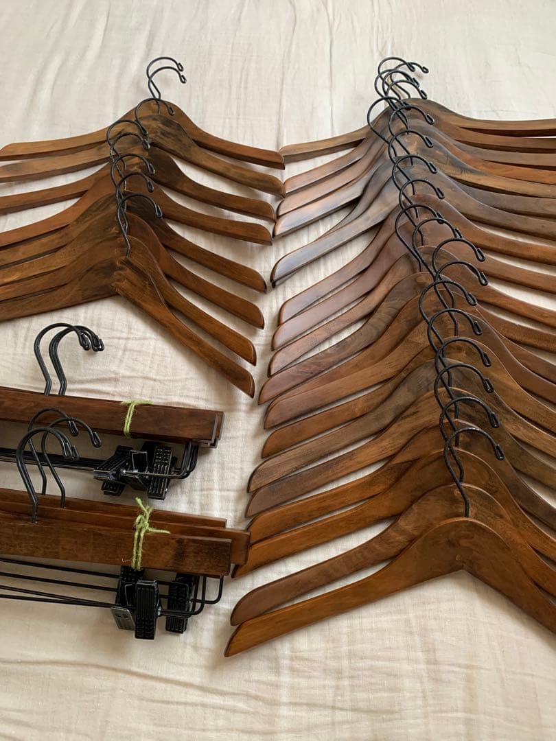 木製　ロータスハンガー ロータス プレスハンガー L まとめ売り