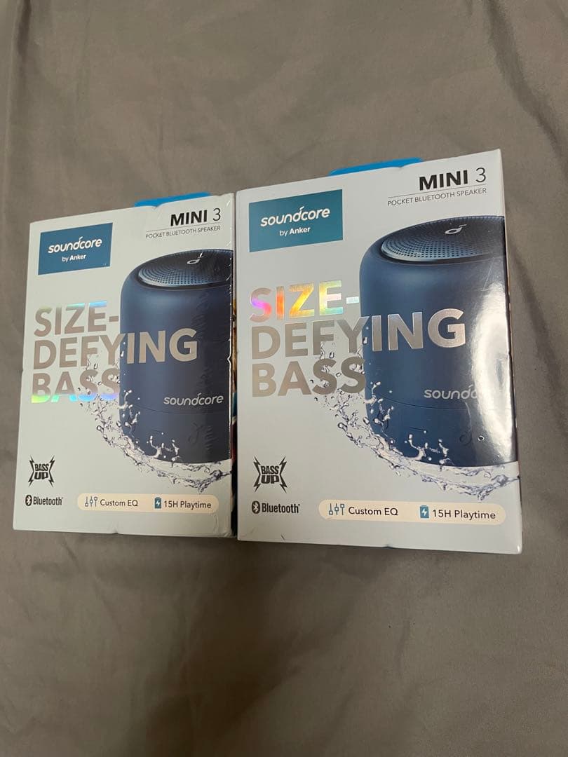 Anker Soundcore mini3 スピーカー 2個 ネイビー 紺色