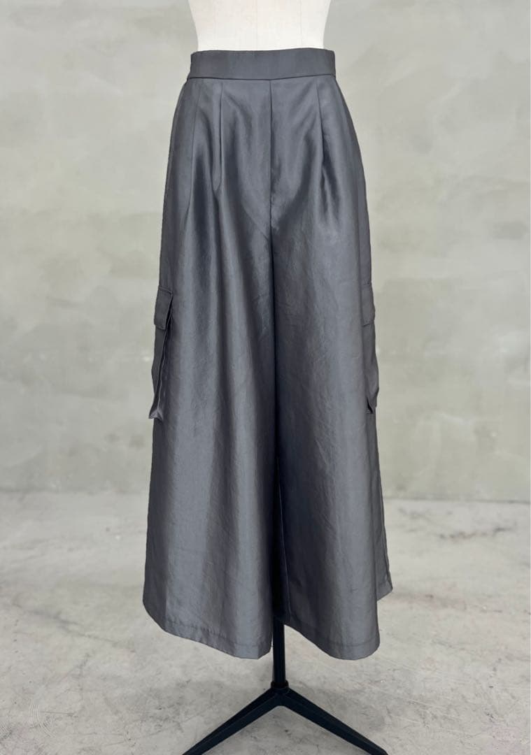 lig. wide cargo pants ワイドカーゴパンツグレー