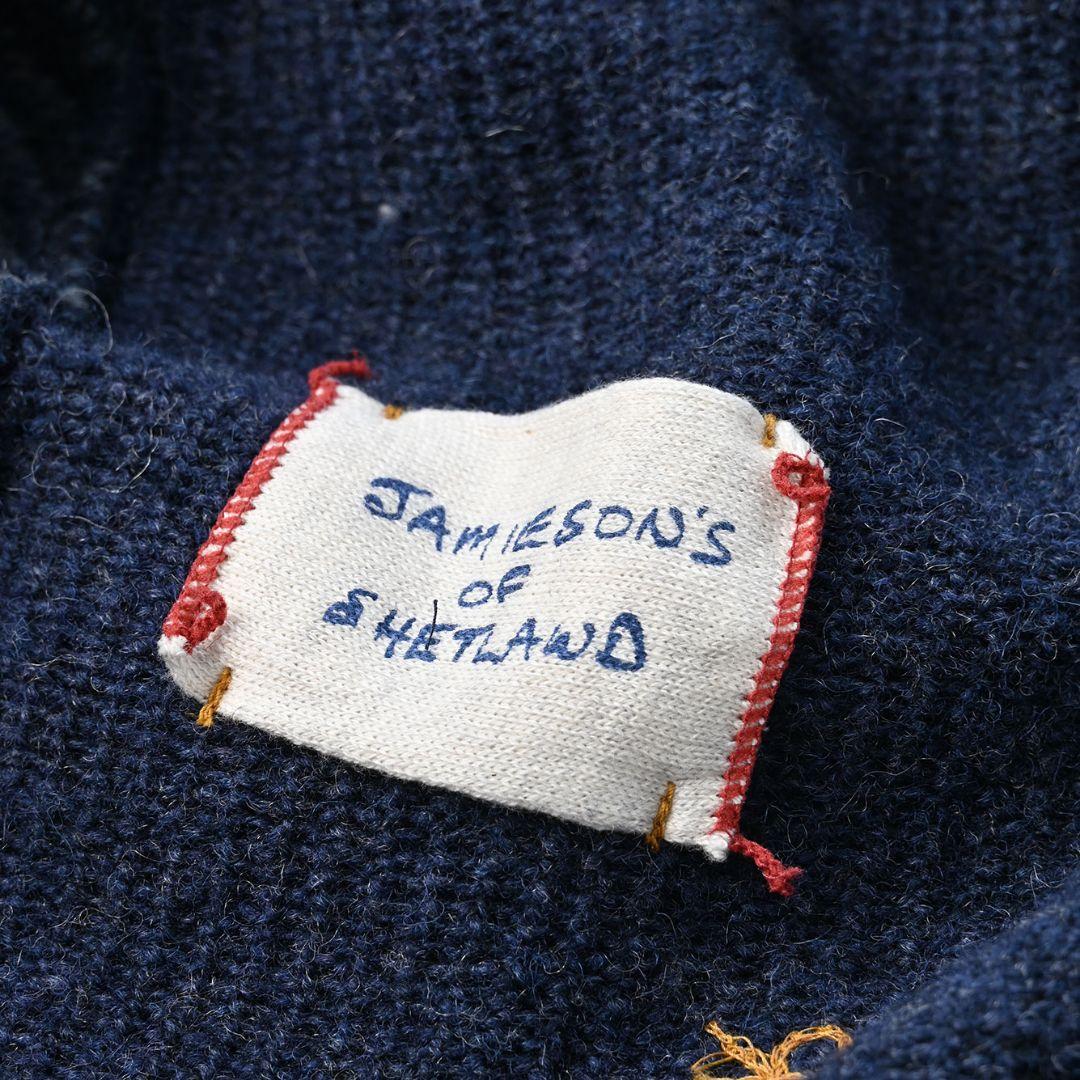 45R☆シェットランドニットツイードのドレス/ネイビー♪