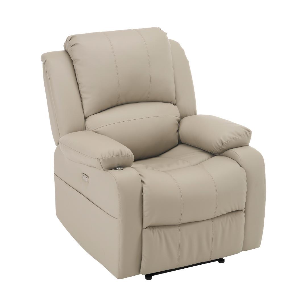 リクライニングチェア テーブル付き リクライニングソファ【アッシュグレー】