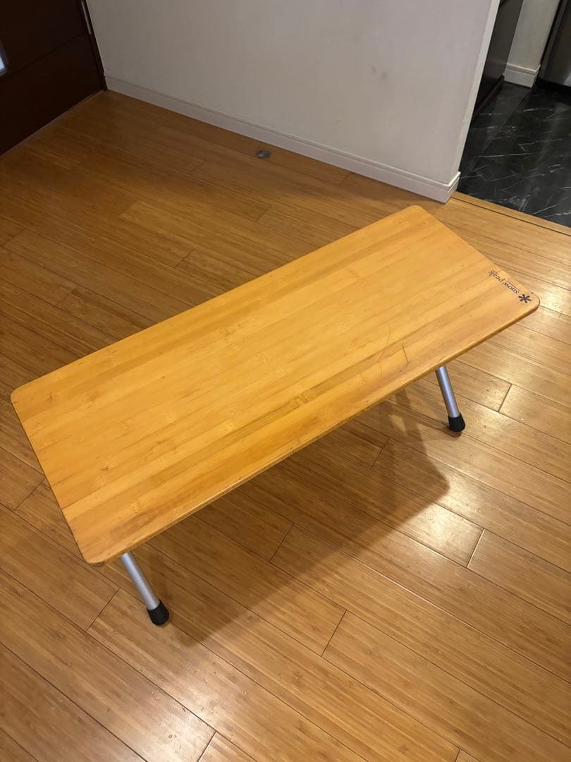 【希少・廃盤】スノーピーク フォールディングシェルフ竹 ショート LV-065T