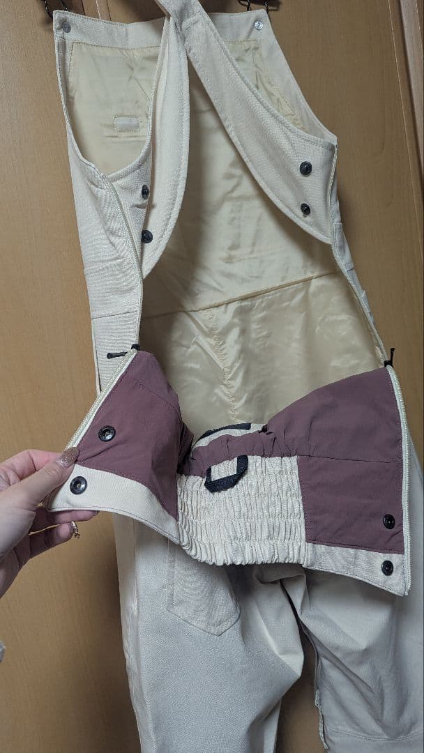 BURTON オーバーオール クリーム色 レディース