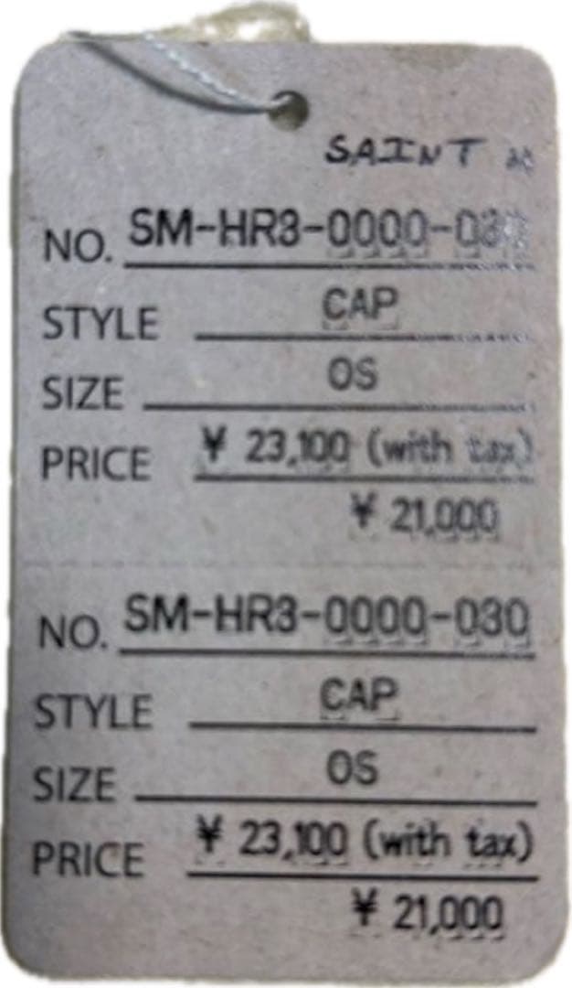 SAINT MICHAEL 6PANEL CAP LACERATING ネイビー