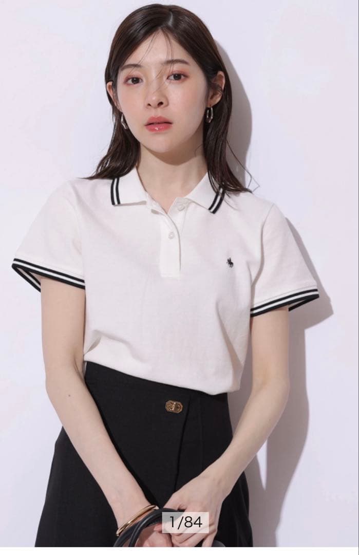 リランドチュール　ポロシャツ　〈POLO BCSコラボ〉　白