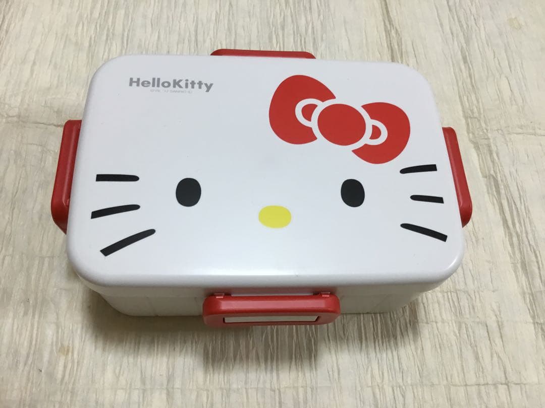 ハローキティお弁当箱バッグ、ハローキティお弁当箱、ハローキティスプーン&フォーク