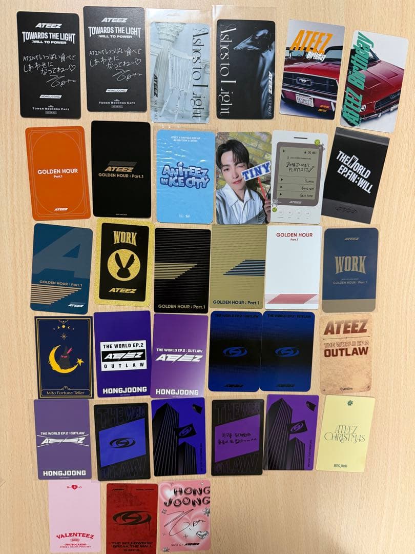 ATEEZ ホンジュン　各種トレカセット