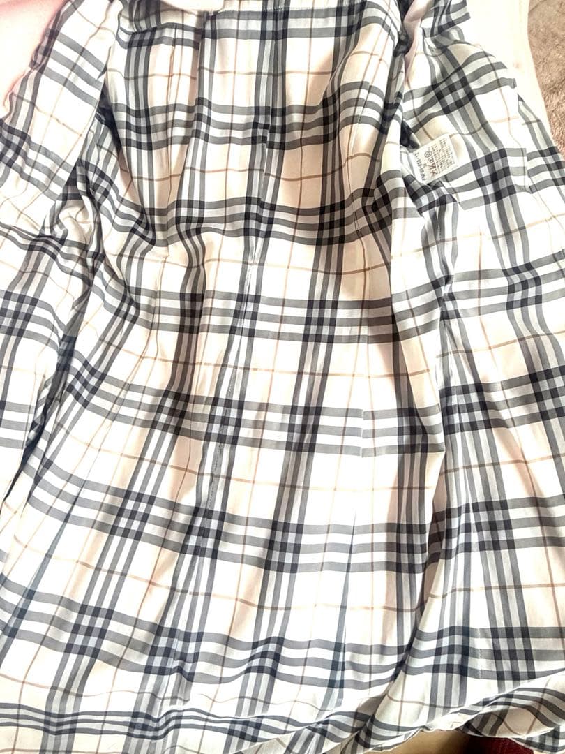 美品☆ バーバリーブルーレーベル ウールコート ピンク