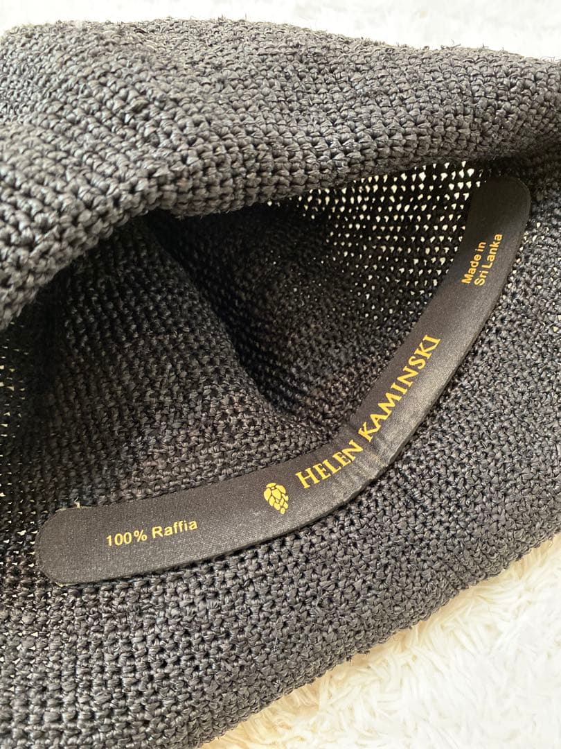 HELEN KAMINSKI ヘレンカミンスキー ラフィア ハット ブラック