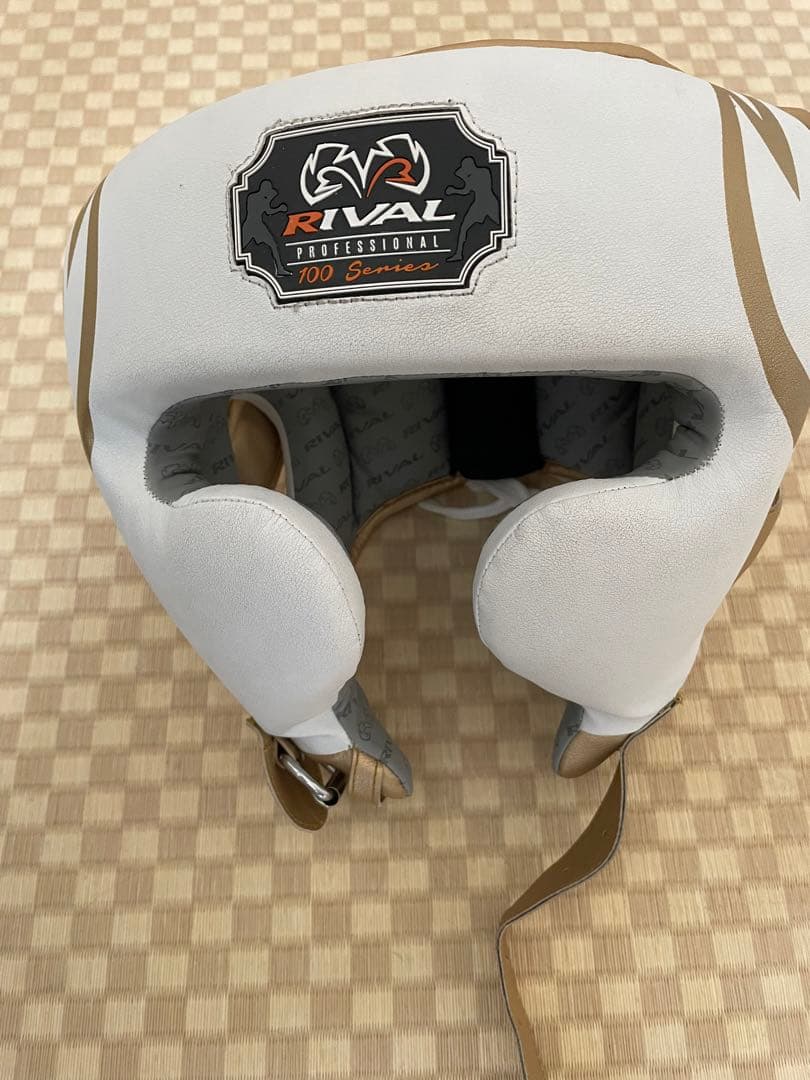 Rival(ライバル)RHG100 ヘッドガード/ホワイト×ゴールド