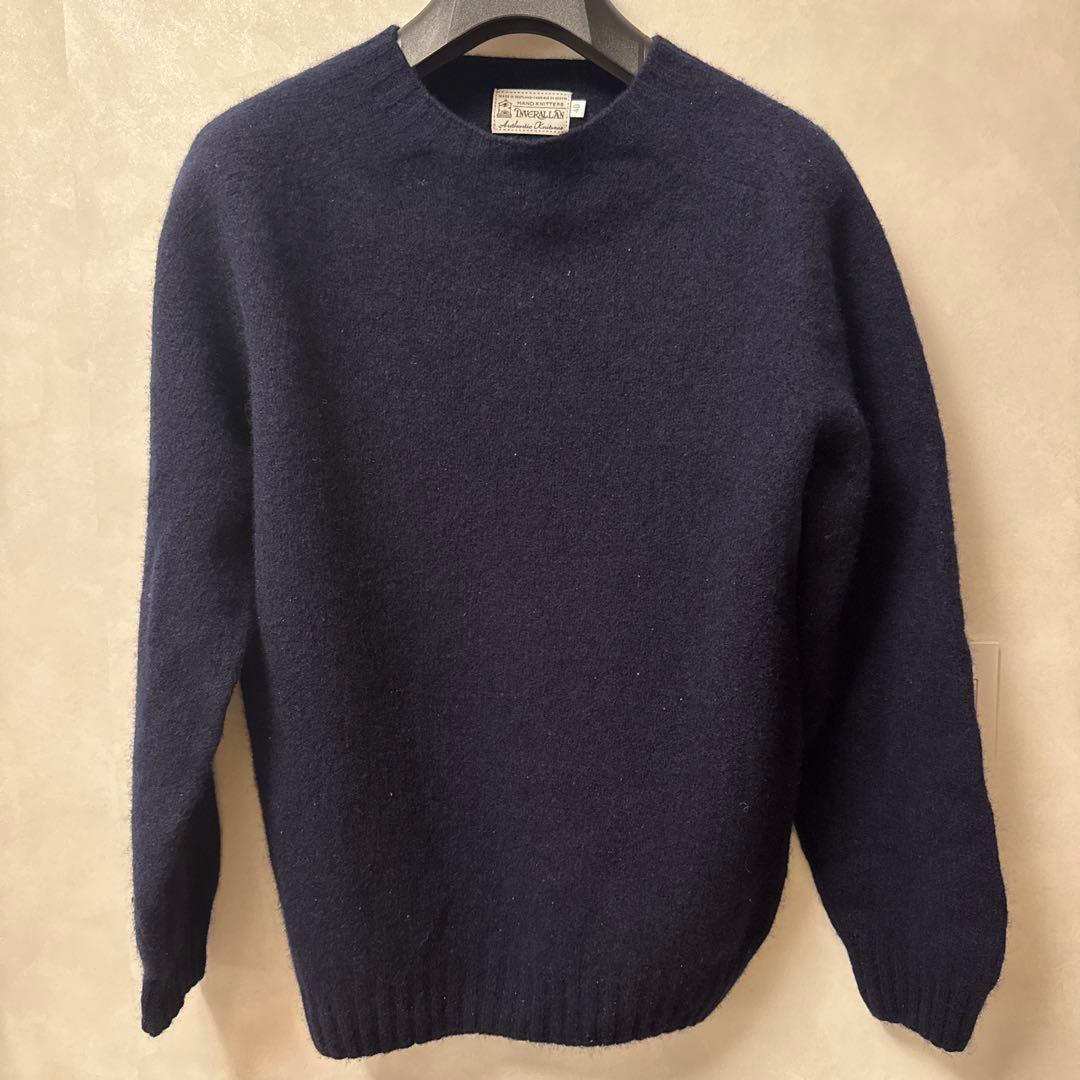 インバーアラン　シェットランドセーター　ネイビー　サイズ40