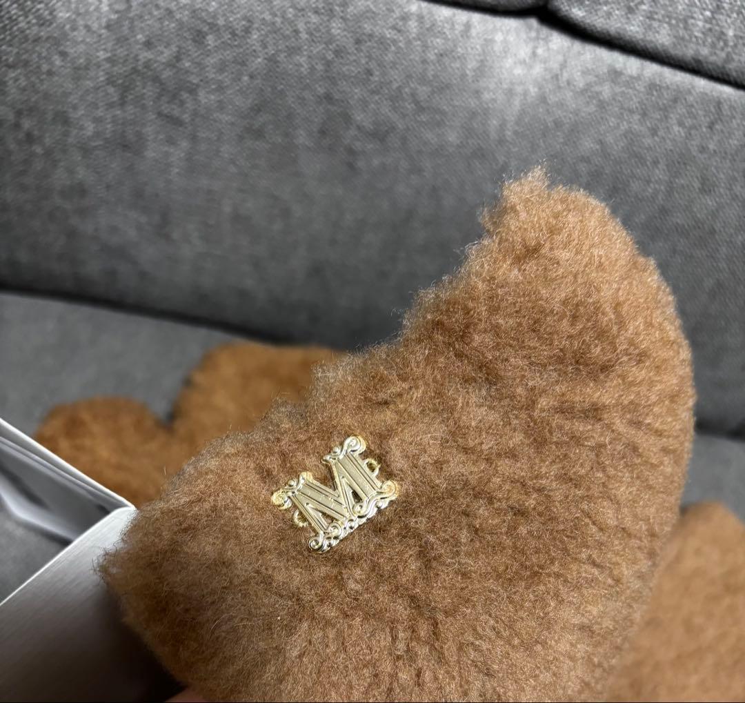 MAXMARA マックスマーラ キャメル 手袋 アームカバー テディ グローブ