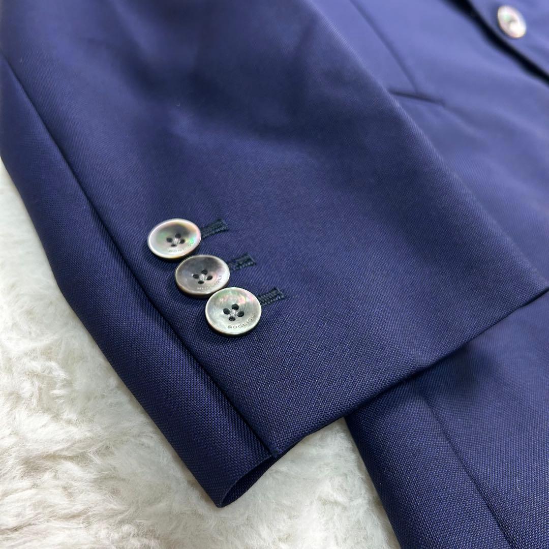 BOGLIOLI DOVER アンコン仕立て　モヘヤ混　テーラードジャケット