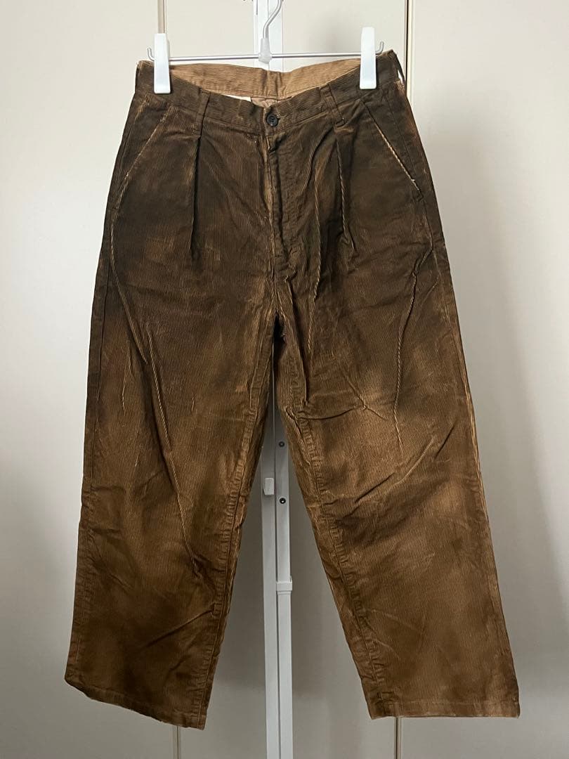アンセルム　コーデュロイパンツ　ブラウン