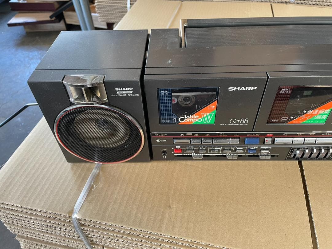 【動作確認済】SHARP QT88 ラジカセ