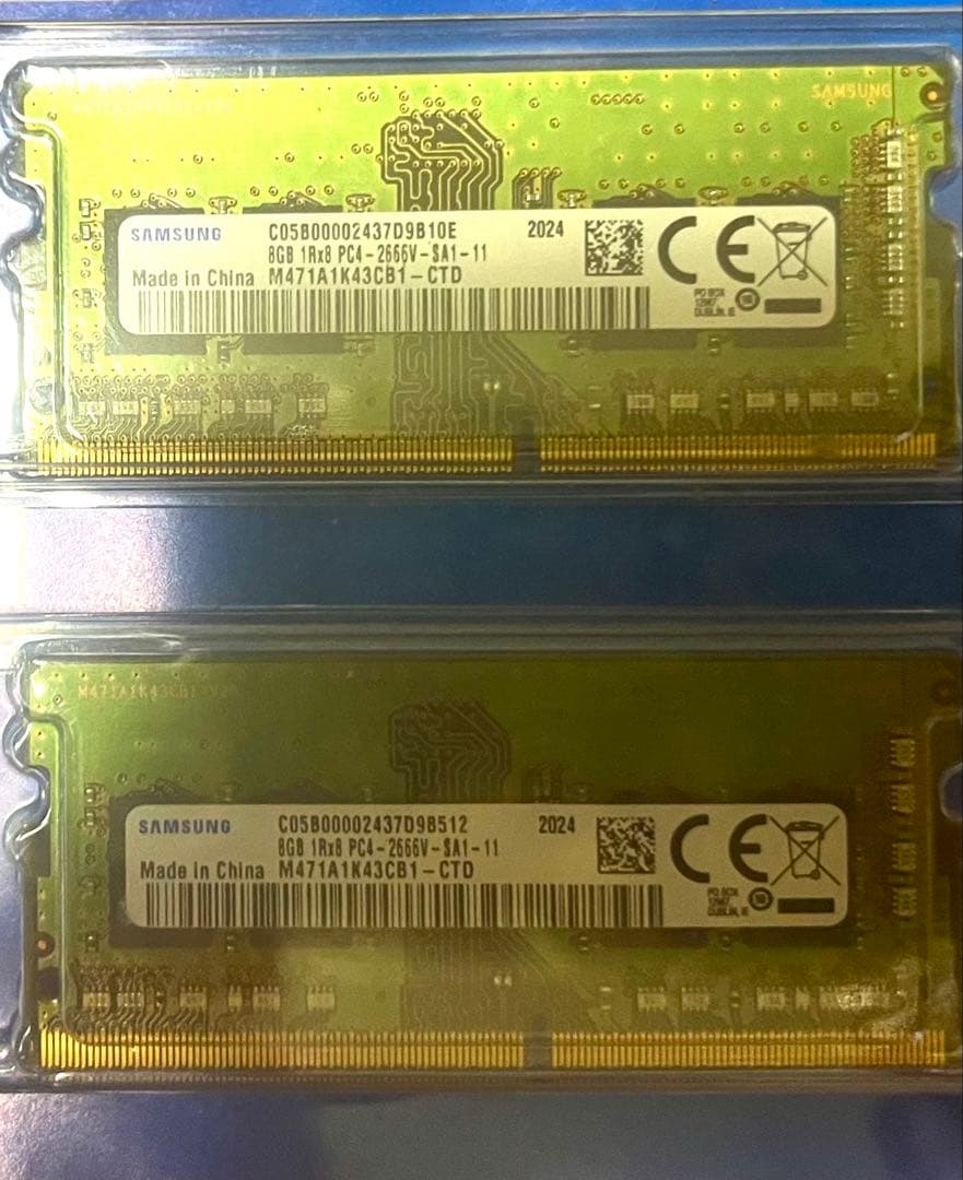 DDR4 PC4-2666V 8GBｘ2枚 ノート用