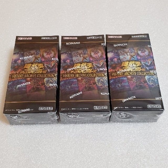 遊戯王カード　ヒストリーアーカイブコレクション 3BOX　シュリンク付き