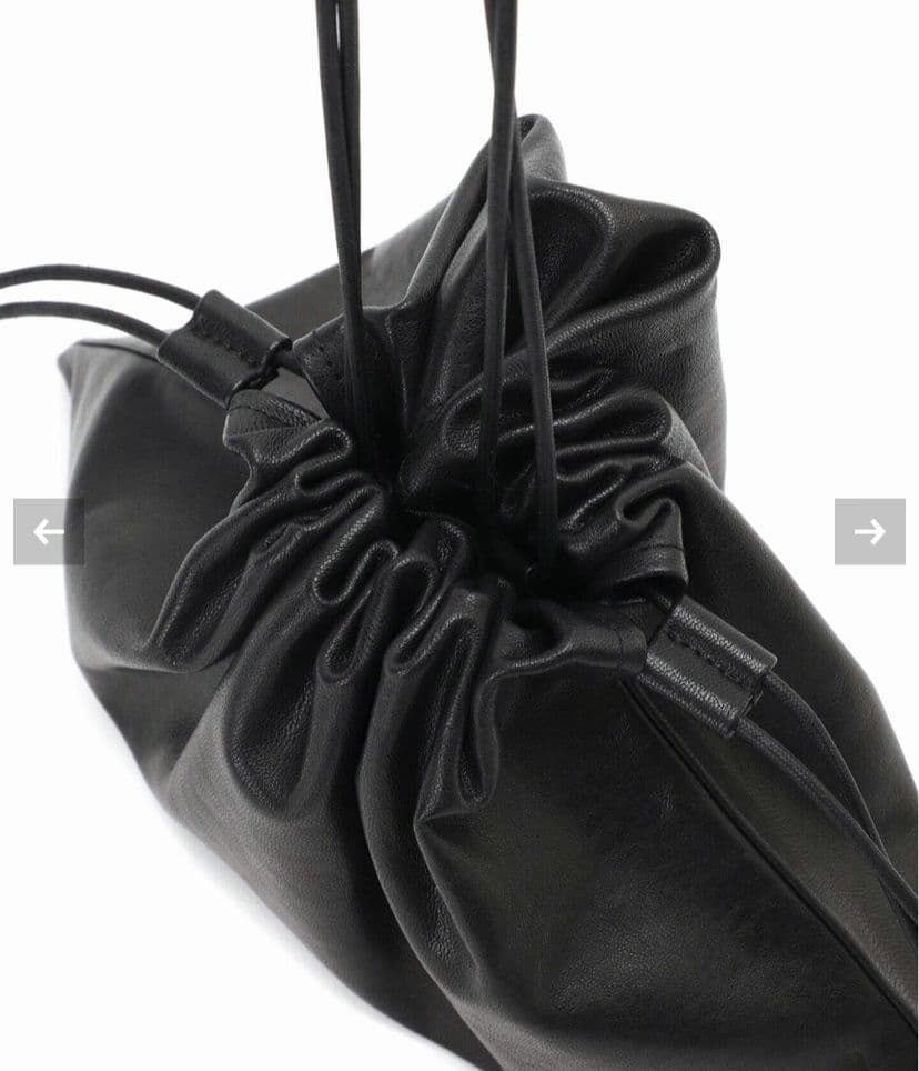 プラージュ　les tendre leather clutch バッグ　ブラック