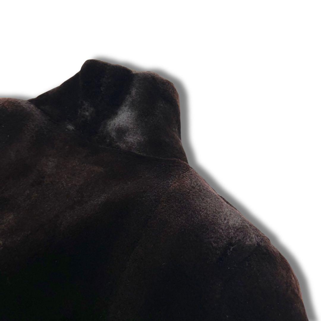 【着丈100cm】ヴァレンティノ シェアードミンク リアルファーコート 銀サガ